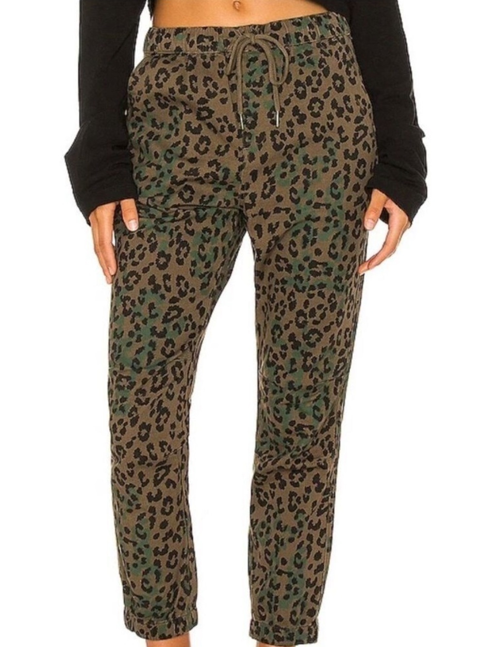 Pam & Gela Jaguar Print Joggers - Size Small